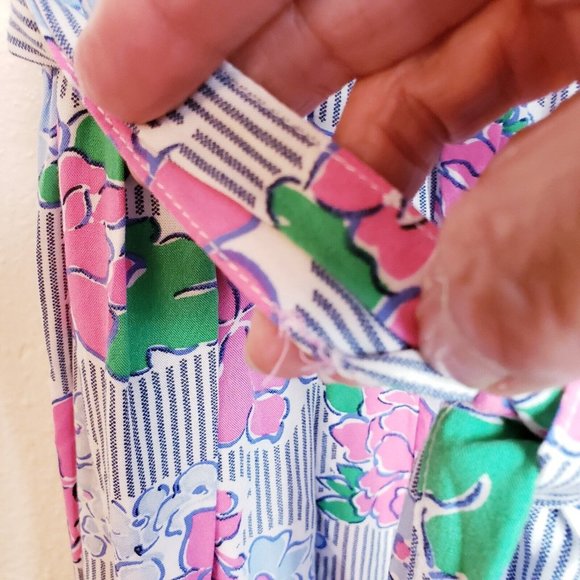 Crown & Ivy Womens Maxi Dress Size 10 Multicolor Floral Ruffle Sleeve V Neck NEW - Picture 15 of 16